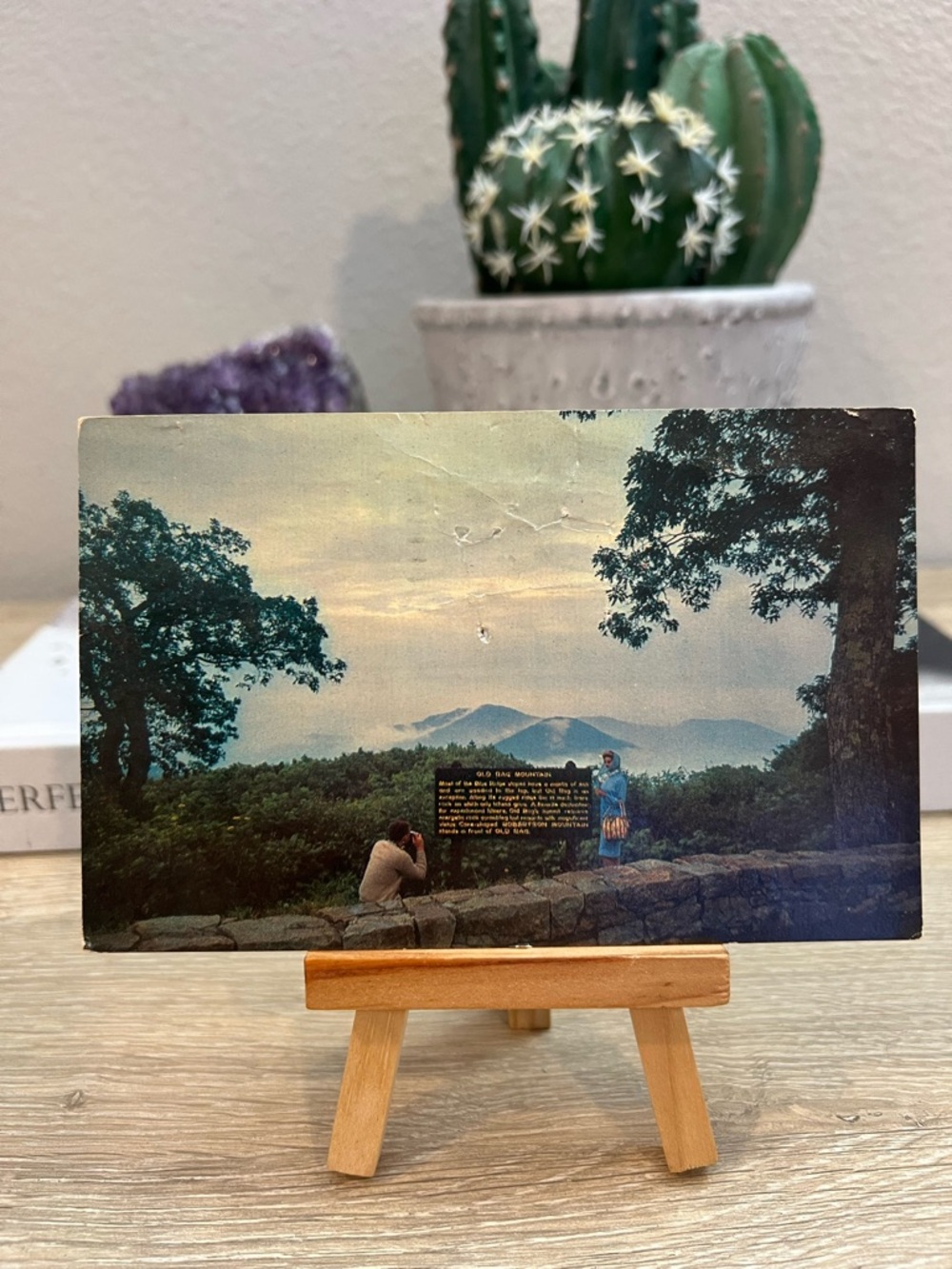 Vintage Old Rag Mountain Overlook Shenandoah National Park Virginia Postcard